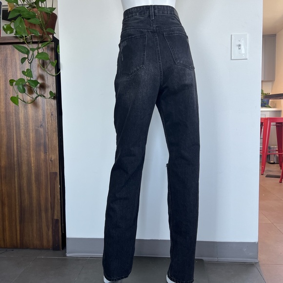 ZGY DISTRESSED FADED HIGH RISE JEANS - Picture 5 of 8
